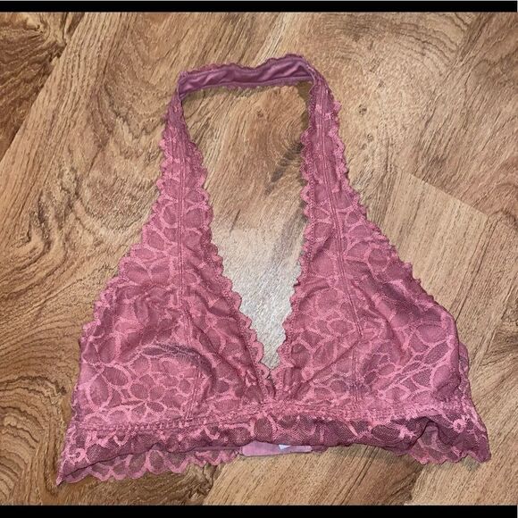 PINK by Victoria Secret Mauve Lace Bralette size large - Picture 7 of 7